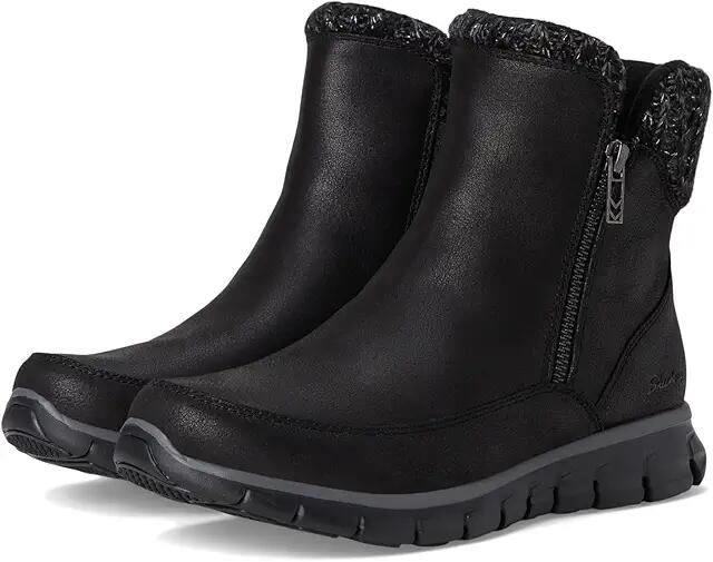 SKECHERS Synergy - Lovely Collab (Black/Black) Women's Boots Cover