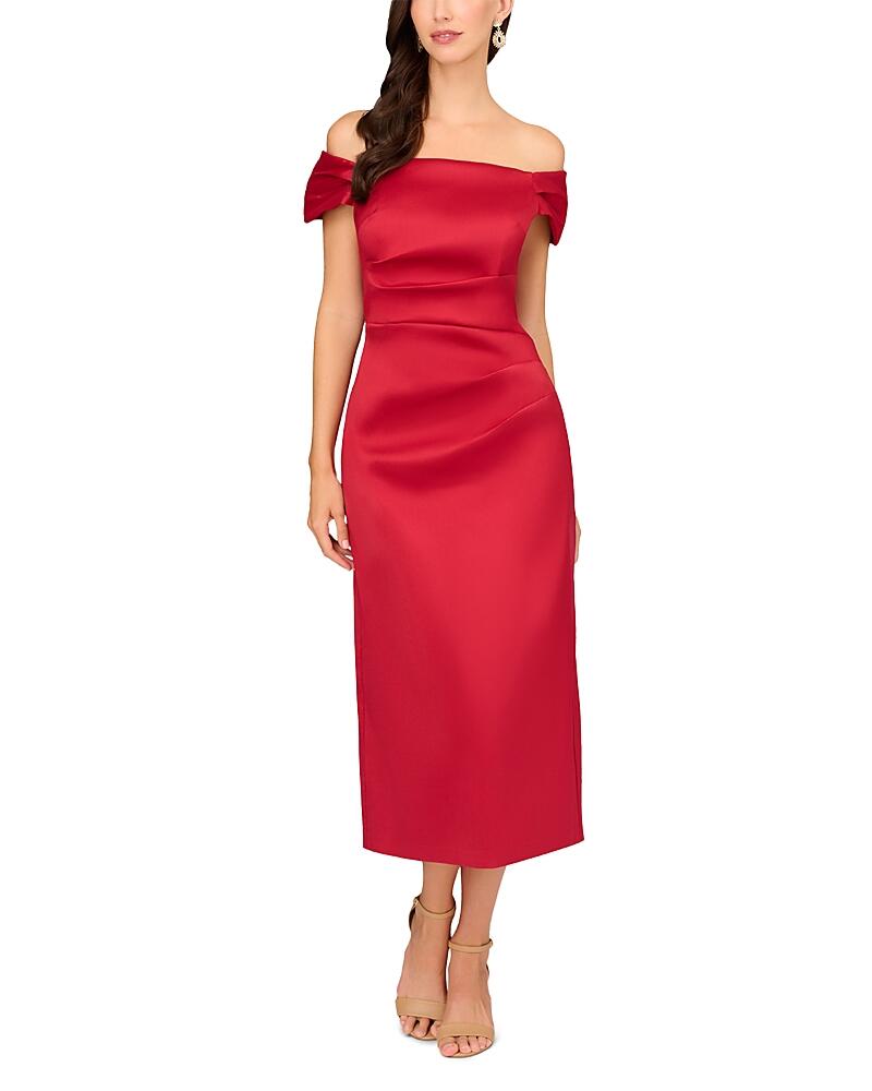 Aidan Mattox Off The Shoulder Sheath Dress Cover