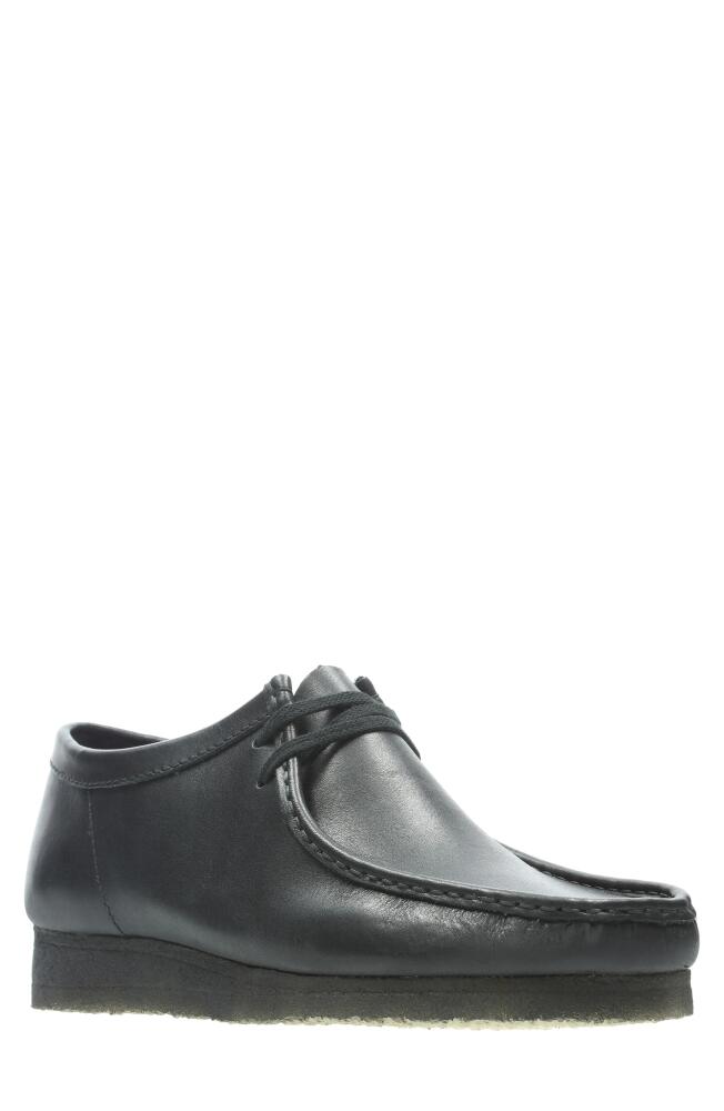 Clarks(r) Wallabee Moc Toe Derby in Black Leather Cover