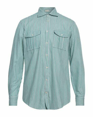 Massimo Alba Man Shirt Green Cotton Cover