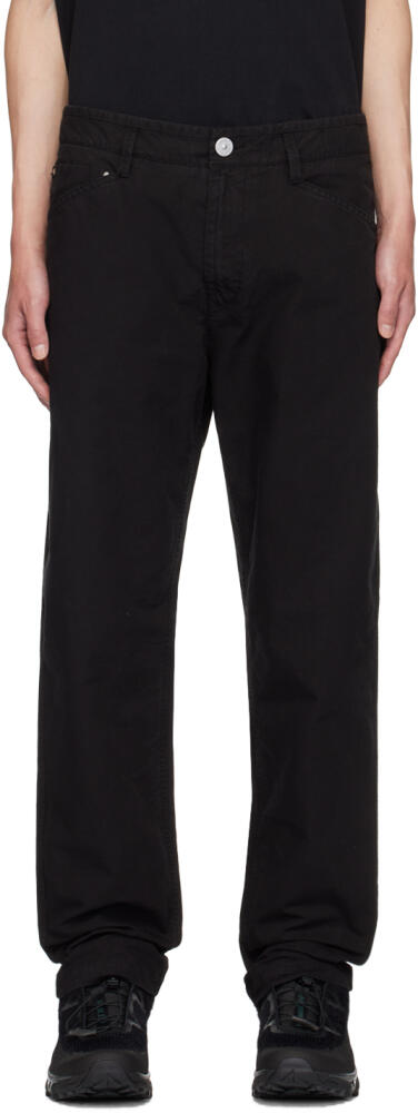 Stone Island Black Straight-Leg Trousers Cover