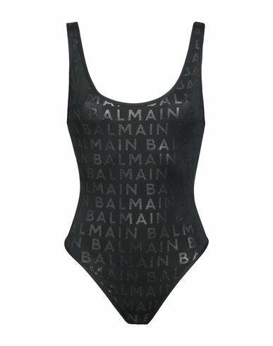 Balmain Woman One-piece swimsuit Black Polyamide, Elastane Cover