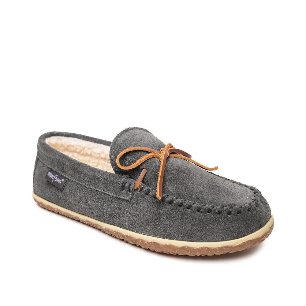 Minnetonka Tomm Moccasin Slipper | Men's | Grey Cover