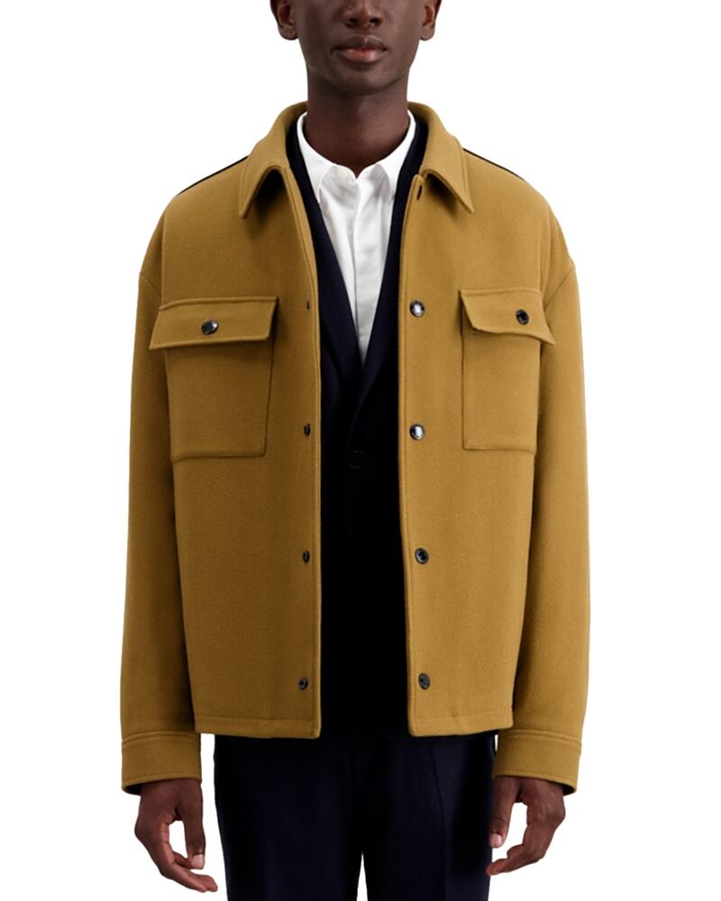 The Kooples Feltro Long Sleeve Snap Front Jacket Cover