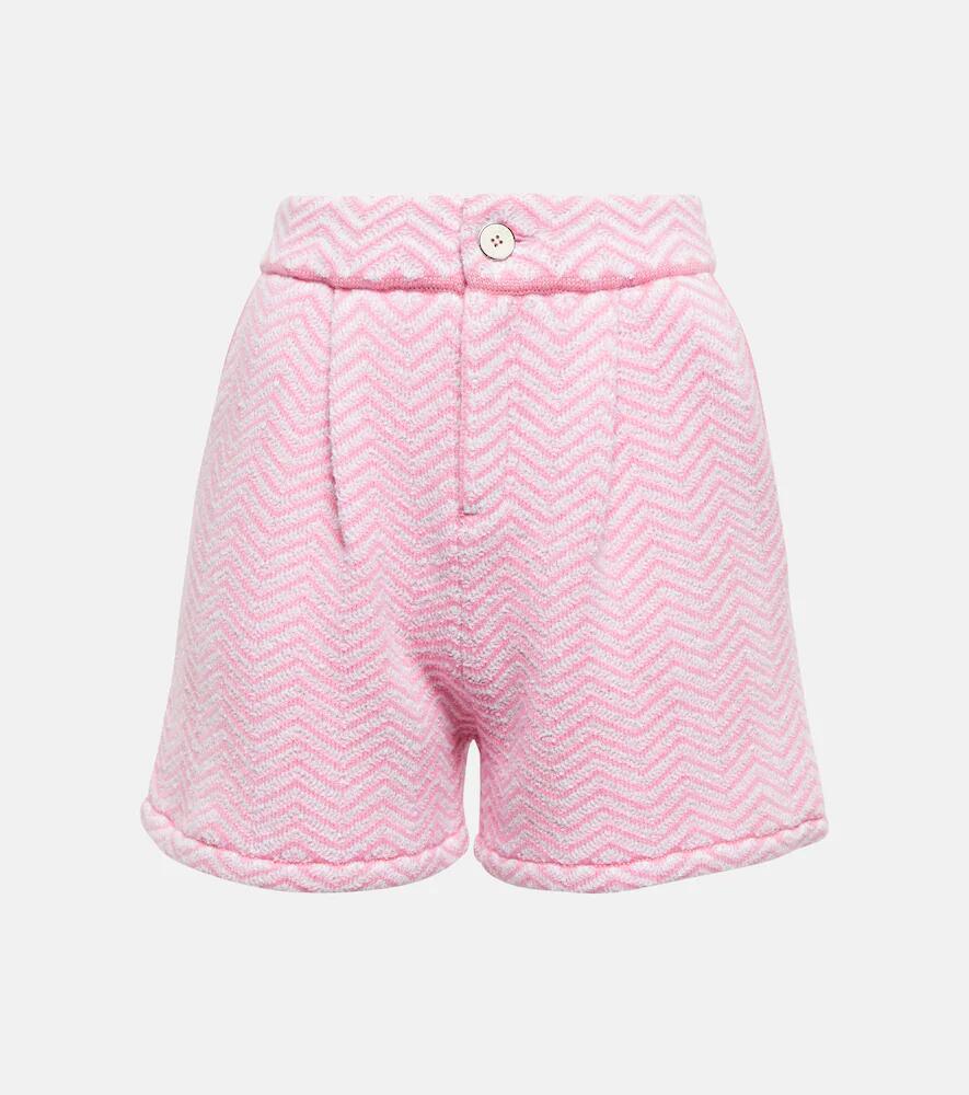 Barrie Cashmere and cotton-blend bouclé shorts Cover