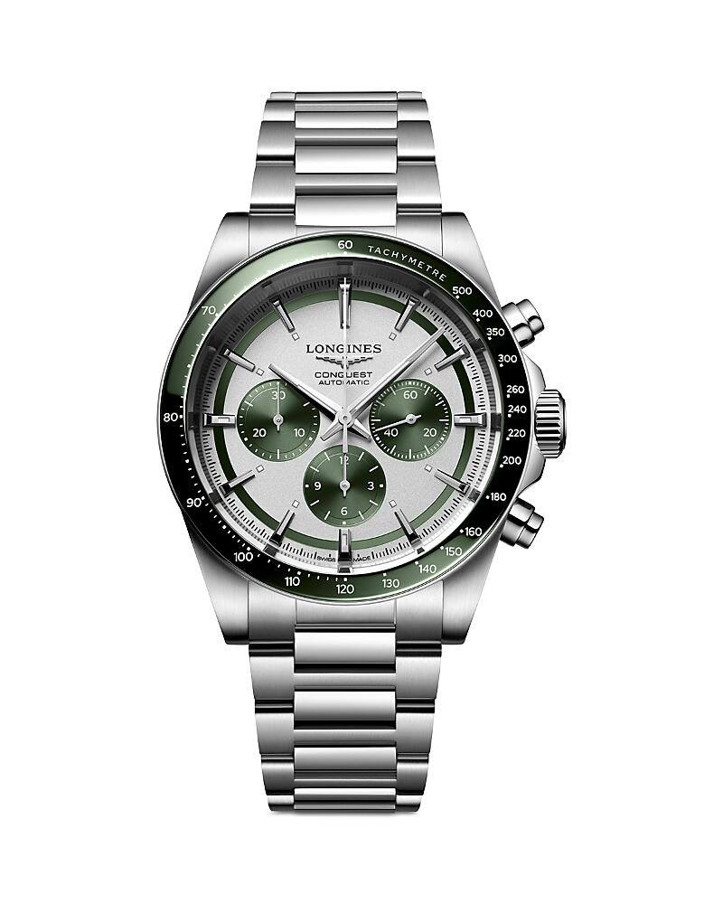 Longines Conquest Silver Chronograph, 42mm Cover