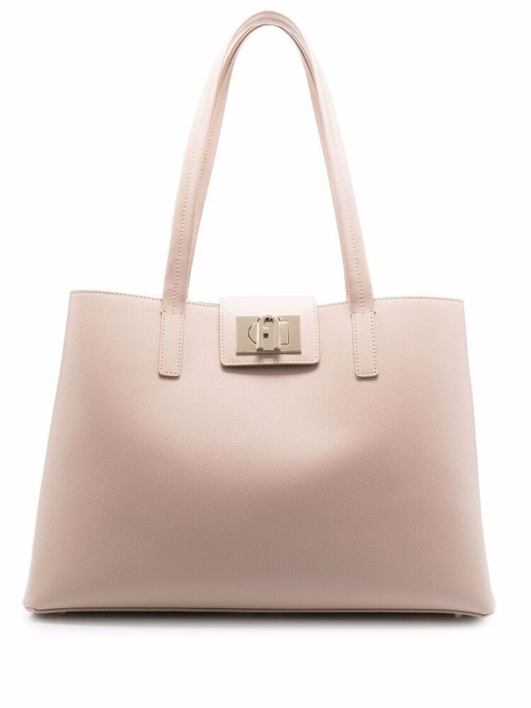 Furla 1927 leather tote bag - Neutrals Cover