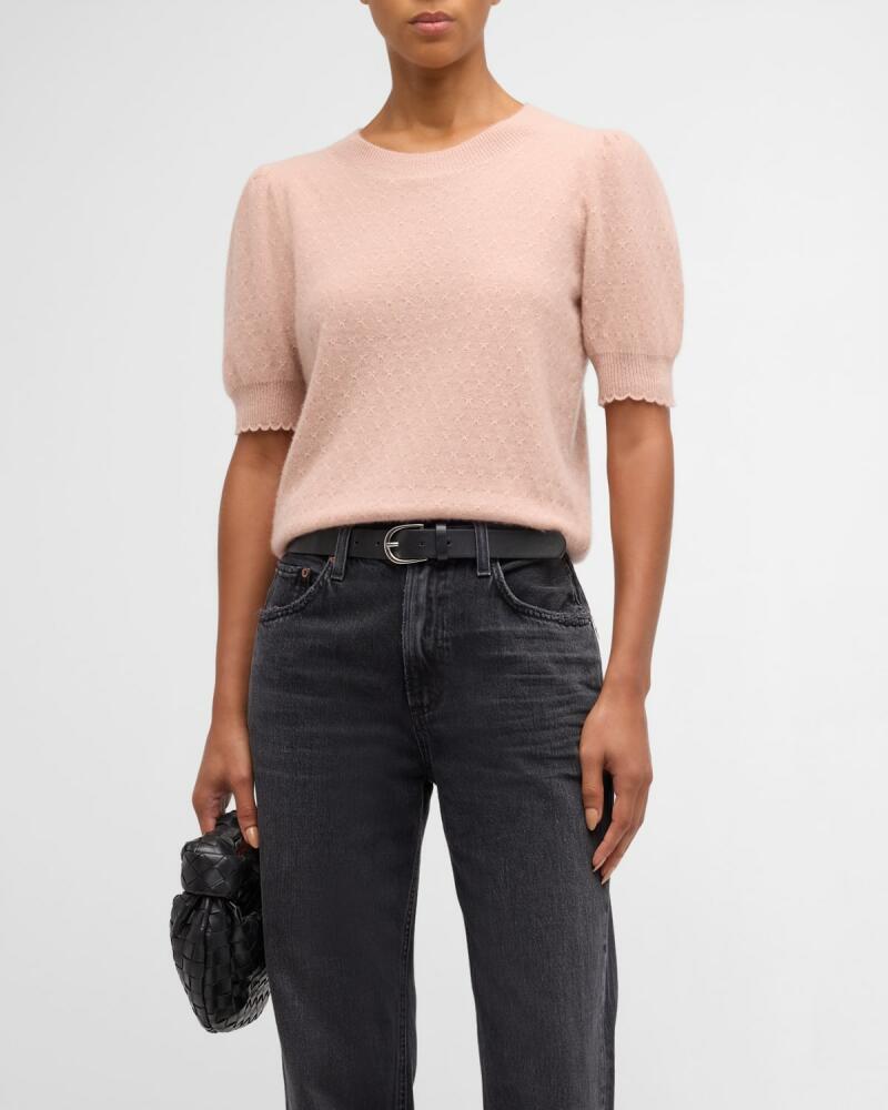 FRAME Cashmere Puff-Sleeve Sweater Cover