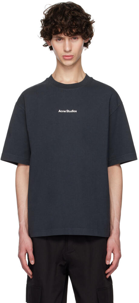 Acne Studios Black Stamp Logo T-Shirt Cover