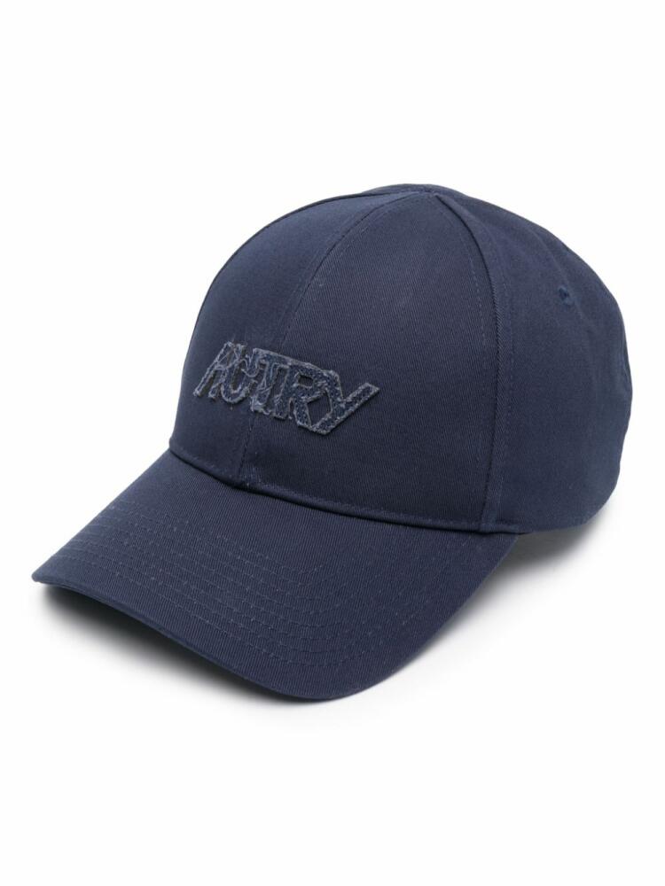 Autry logo-appliqué cotton cap - Blue Cover