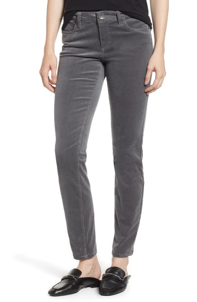 KUT from the Kloth Diana Stretch Corduroy Skinny Pants in Fog Cover