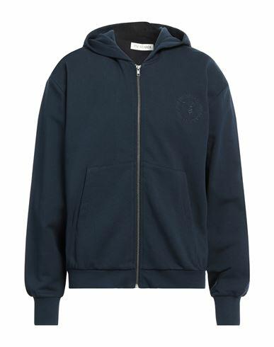 Trussardi Man Sweatshirt Midnight blue Cotton, Elastane Cover