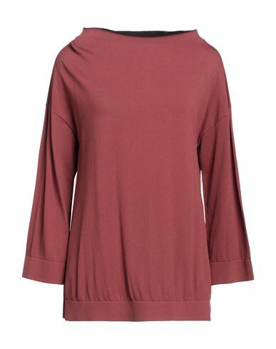 Liviana Conti Woman Sweater Brick red Viscose, Polyamide Cover