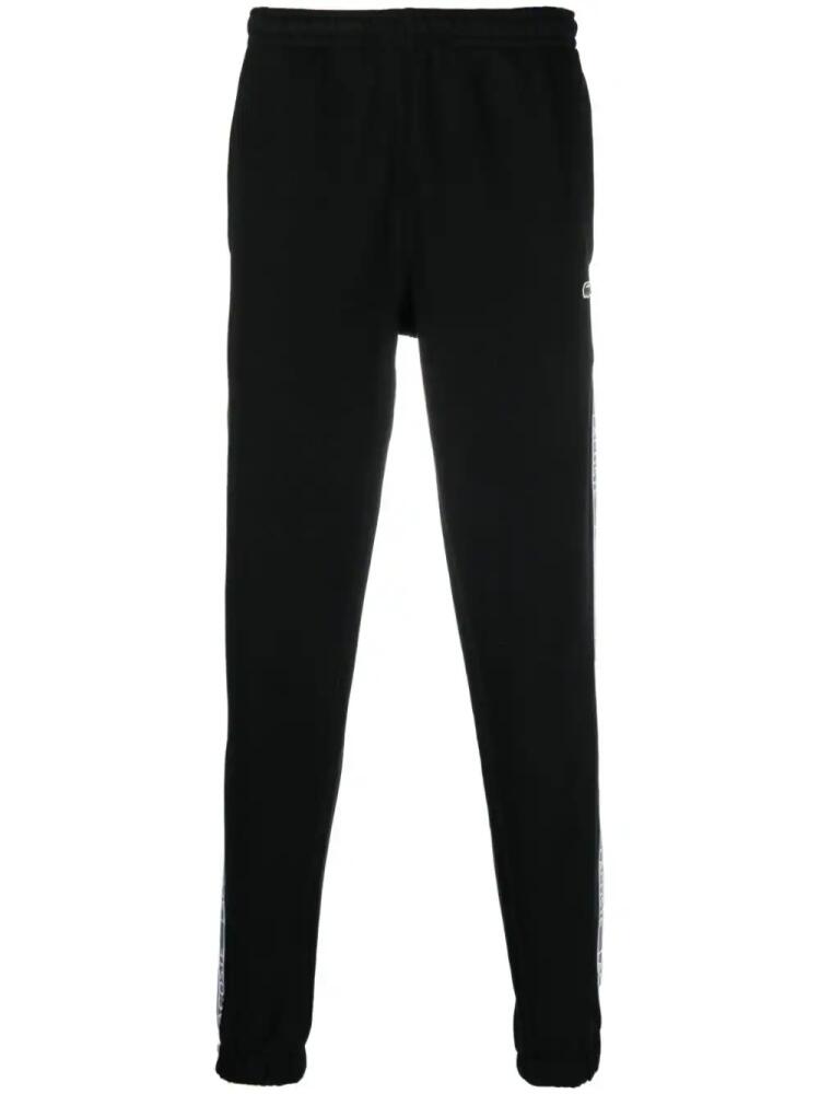 Lacoste logo-patch track pants - Black Cover