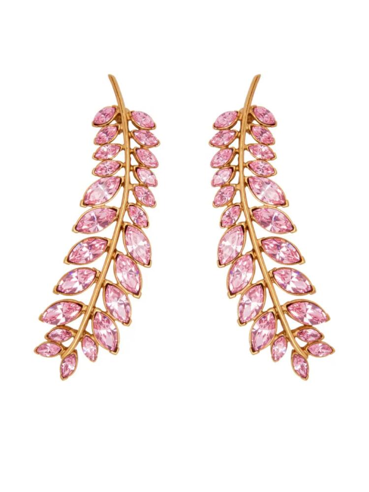 Oscar de la Renta Crystal Branch earrings - Gold Cover