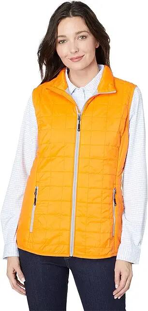 Cutter & Buck Rainier Primaloft Eco Full Zip Vest (Satsuma) Women's Clothing Cover