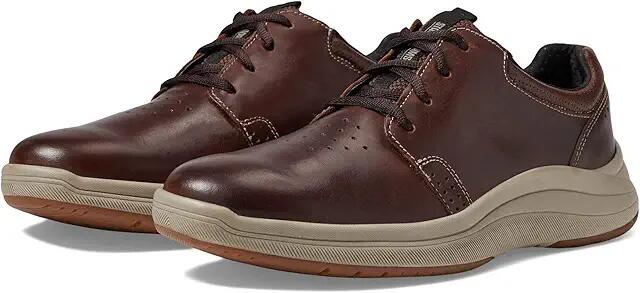 Stacy Adams Lennox Plain Toe Lace-Up Sneaker (Brown Smooth) Men's Shoes Cover