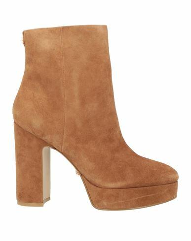 Guess Woman Ankle boots Camel Leather Cover