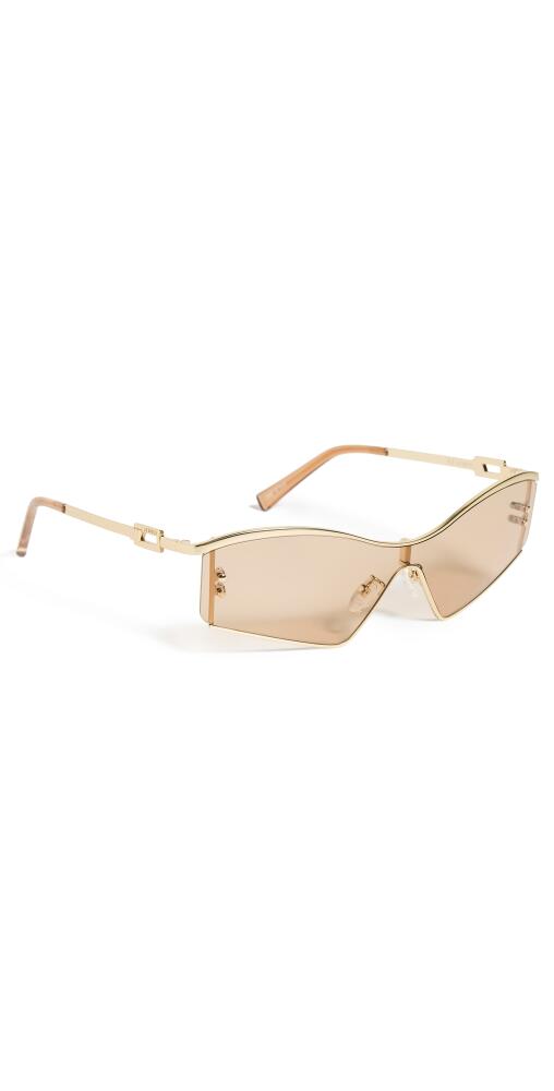 Le Specs Hyperbole Sunglasses Satin Gold Cover