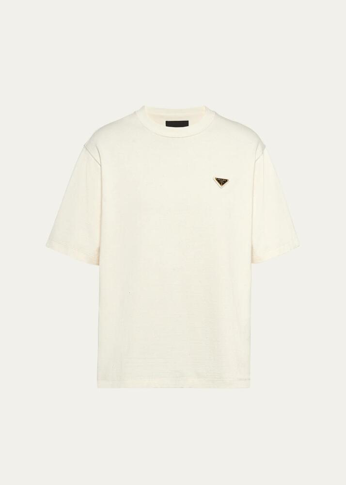 Prada Men's Cotton Logo T-Shirt Cover