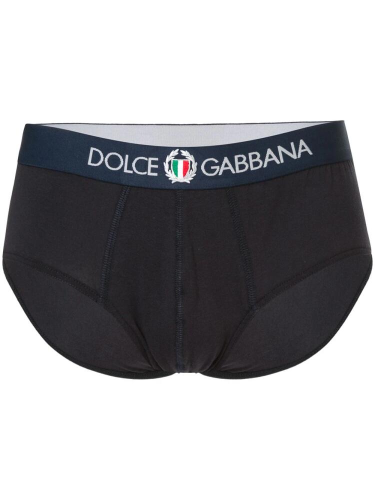 Dolce & Gabbana Brando logo-waistband briefs - Blue Cover