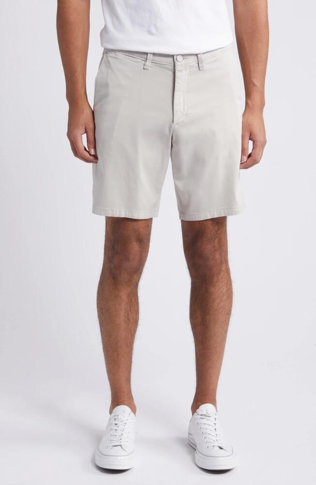 DL1961 Jake Flat Front Chino Shorts in Light Grey Cover