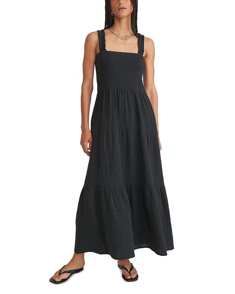 Marine Layer Selene Smocked Maxi Dress Cover