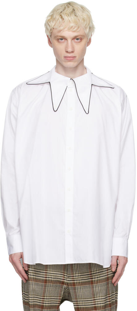 Charles Jeffrey LOVERBOY White Star Collar Shirt Cover