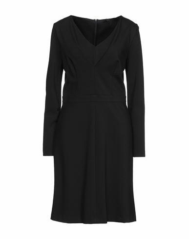 Seventy Sergio Tegon Woman Midi dress Black Viscose, Polyamide, Elastane Cover