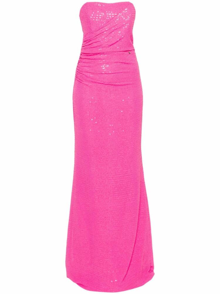 NISSA sequinned strapless gown - Pink Cover