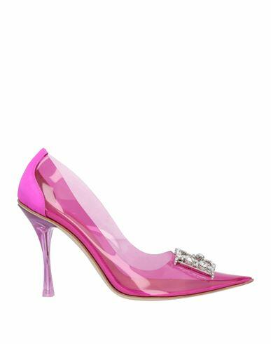 Dsquared2 Woman Pumps Fuchsia PVC - Polyvinyl chloride, Textile fibers Cover