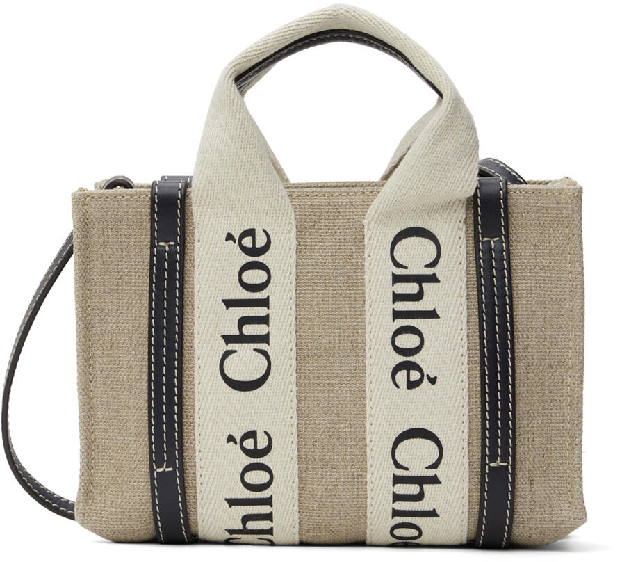 Chloé Beige Mini Woody Tote Cover