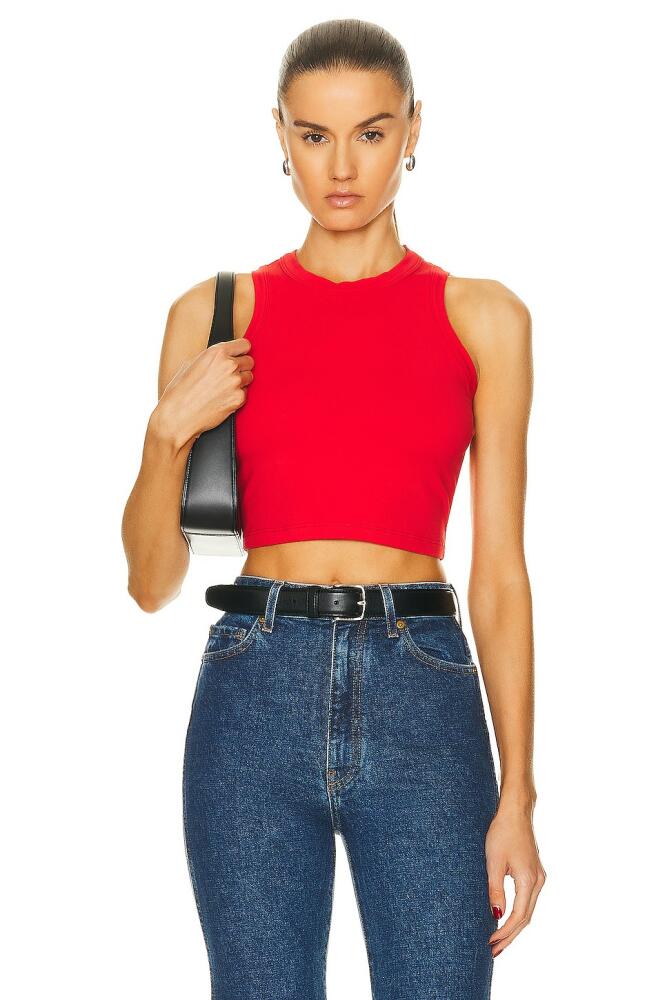 SABLYN Nadia Crop Top in Red Cover