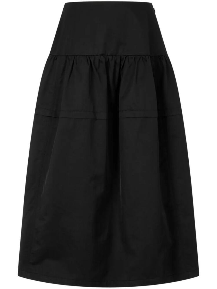 STUDIO TOMBOY shirred midi skirt - Black Cover