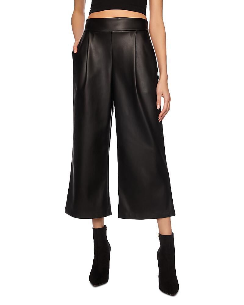 Susana Monaco Faux Leather Cropped Pants Cover