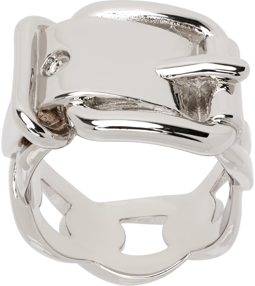 Acne Studios Silver Buckle Ring Cover