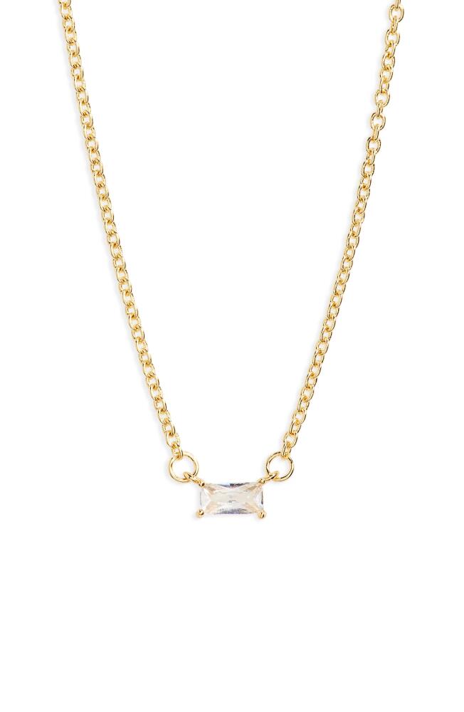 BP. Cubic Zirconia Pendant Necklace in 14K Gold Dipped Cover