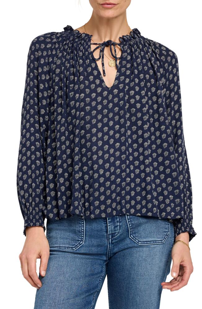 Faherty Emery Print Blouse in Lotus Floral Print Cover