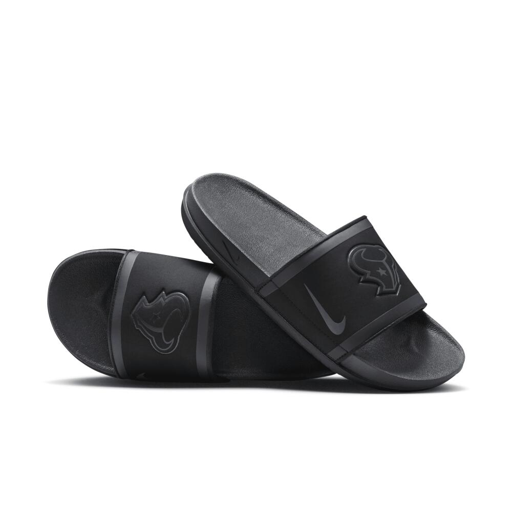 Nike Men's Offcourt (NFL Houston Texans) Slides in Black Cover