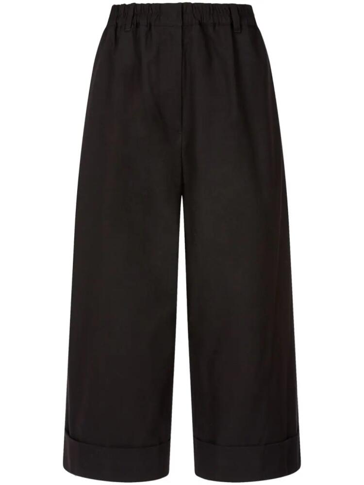 STUDIO TOMBOY wide-leg cropped trousers - Black Cover