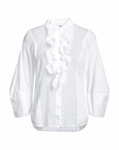 European Culture Woman Shirt White Cotton, Rubber Cover