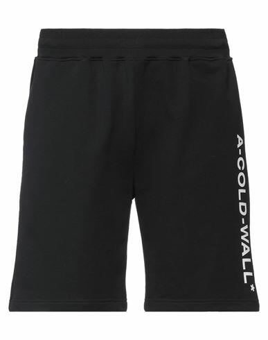 A-cold-wall* Man Shorts & Bermuda Shorts Black Cotton, Elastane Cover