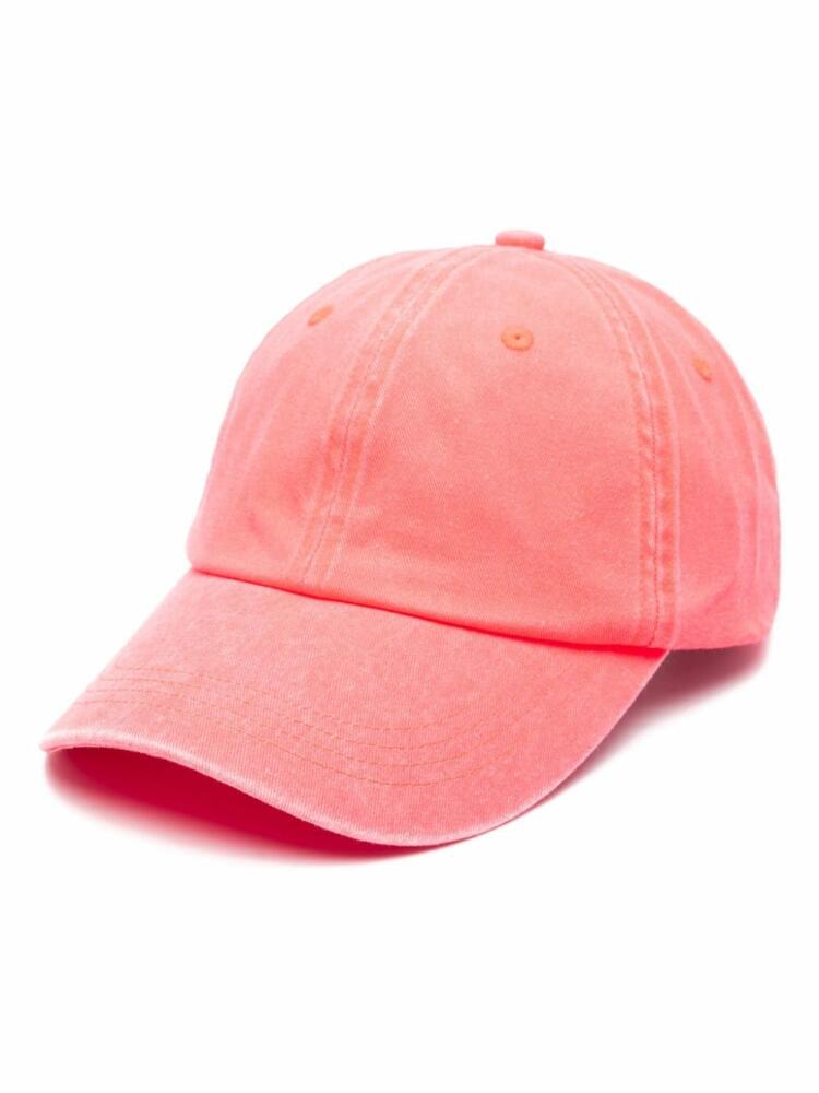 Acne Studios logo-embroidered cotton cap - Pink Cover