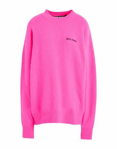 Palm Angels Man Sweater Fuchsia Merino Wool, Polyamide, Cashmere, Elastane Cover