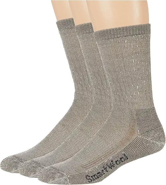 Smartwool Classic Hike Full Cushion Crew 3-Pack (Taupe) Crew Cut Socks Shoes Cover