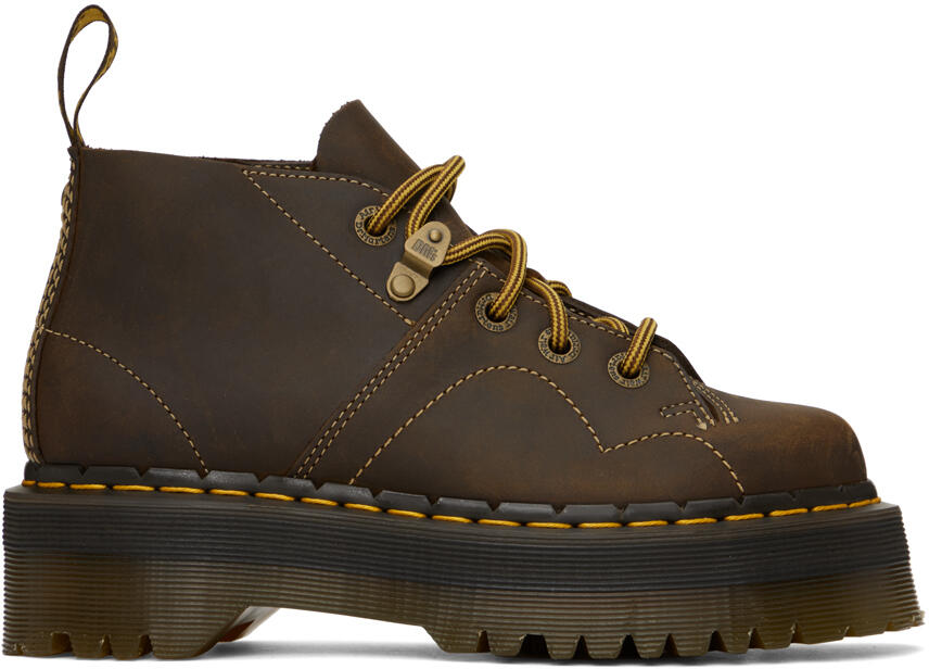 Dr. Martens Brown Church Arc Platform Monkey Boots Cover