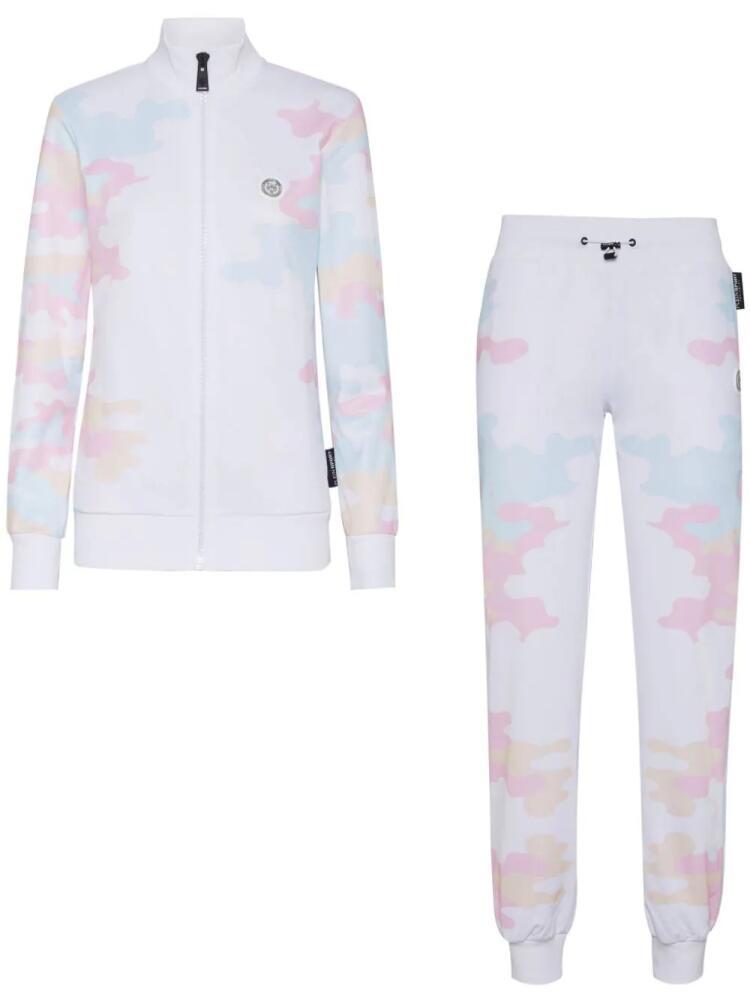 Plein Sport camouflage-print tracksuit set - White Cover