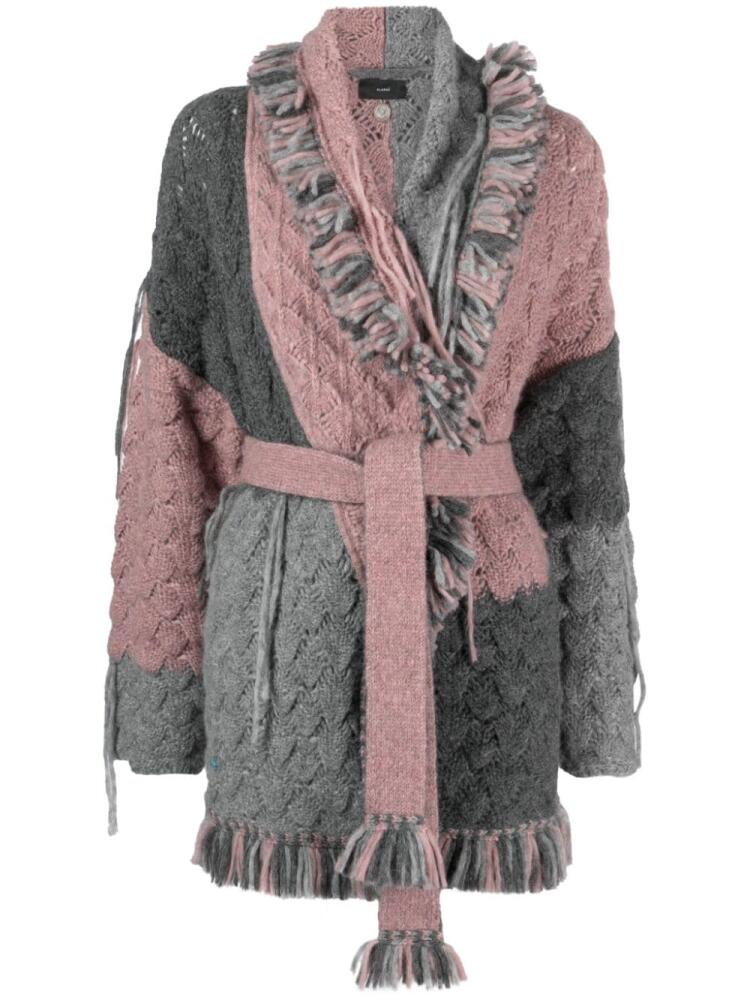 Alanui Antarctic Dream patchwork cardigan - Grey Cover