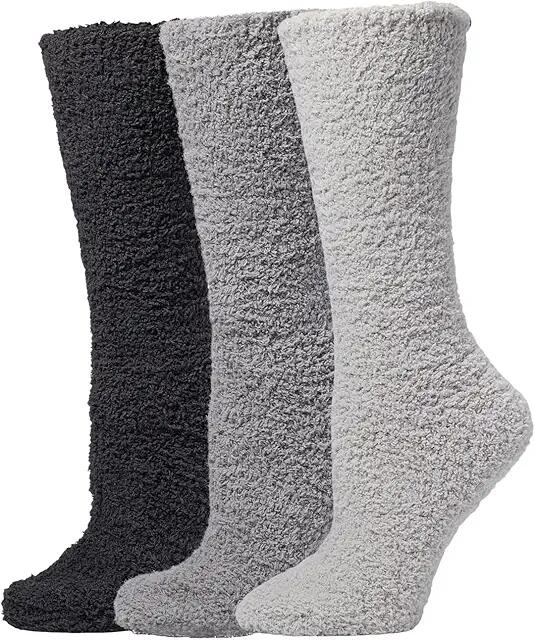 Barefoot Dreams CozyChic(r) 3-Pair Sock Set (Silver/Pewter/Carbon) Women's No Show Socks Shoes Cover