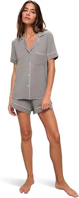 Eberjey Gisele Relaxed Short PJ Set (Moonlight/Ivory) Women's Pajama Sets Cover